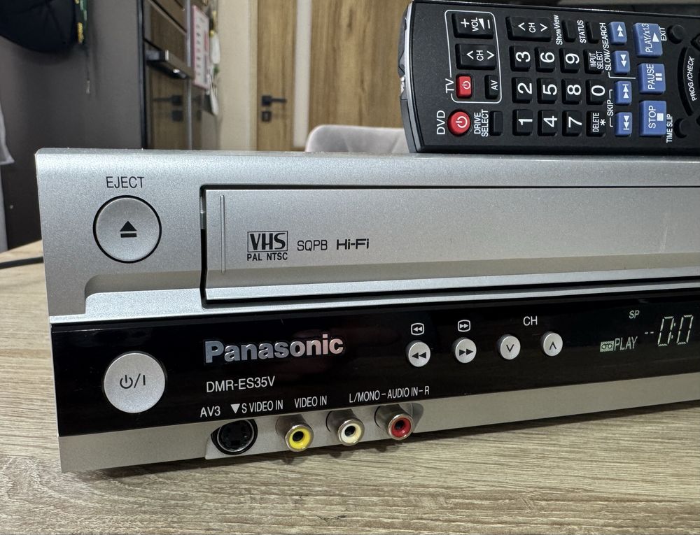 Panasonic DMR-ES35V #Nagrywarka VHS DVD #6 HD #Hi-Fi Stereo #DivX #DV