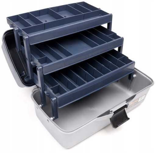 NOWY pojemnik wędkarski z szufladami na sprzęt, przynęty i zestawy