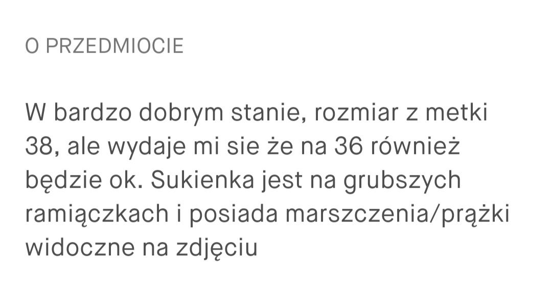 Sukienka rozm 36