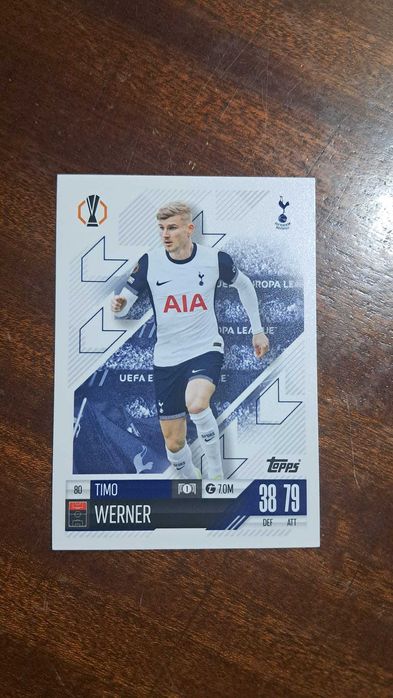 Cartas da coleção Match Attax da Topps 2024/2025 Timo Werner