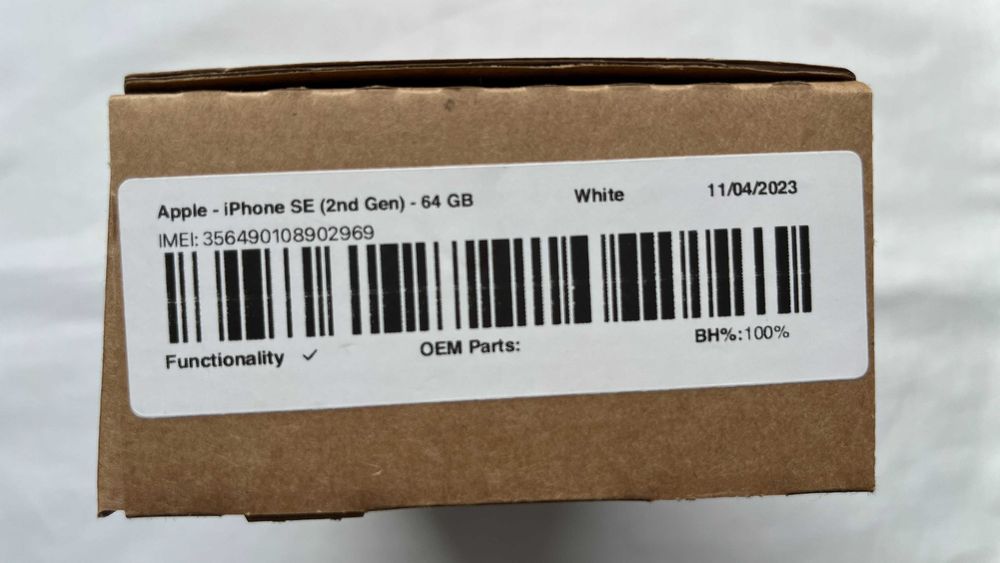 iPhone SE 2020 White 64 GB - jak nowy