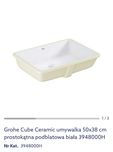 Umywalka Grohe Cube Ceramic PureGuard Podblatowa