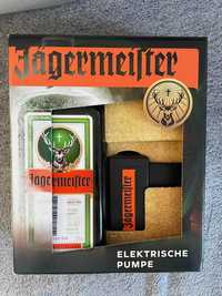 Jagermeister 0,7l + nalewak, pompka elektryczna