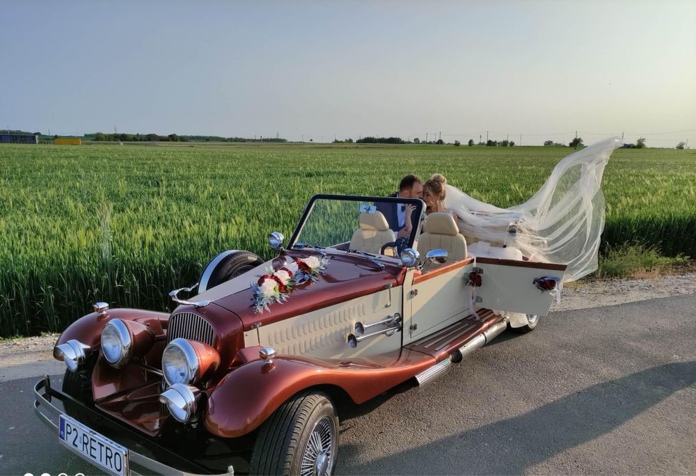 Samochód retro na ślub, wesele Alfa Romeo ślubny zabytkowy klasyk