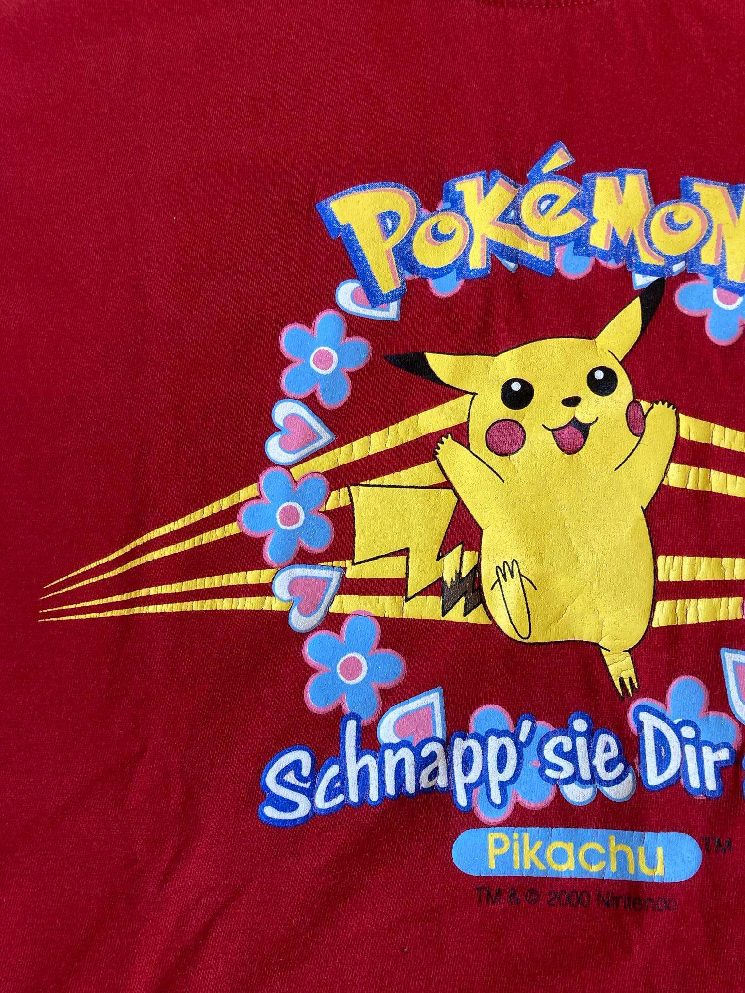 T-shirt Pokemon Pikachu 2000s Nitendo Roz. 152cm