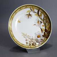 piękny porcelanowy talerz patera kaiser kwiaty motyl
