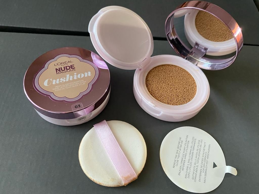 Loreal nude magique Cushion , podkład kompaktowy 03 Vanila, nowy