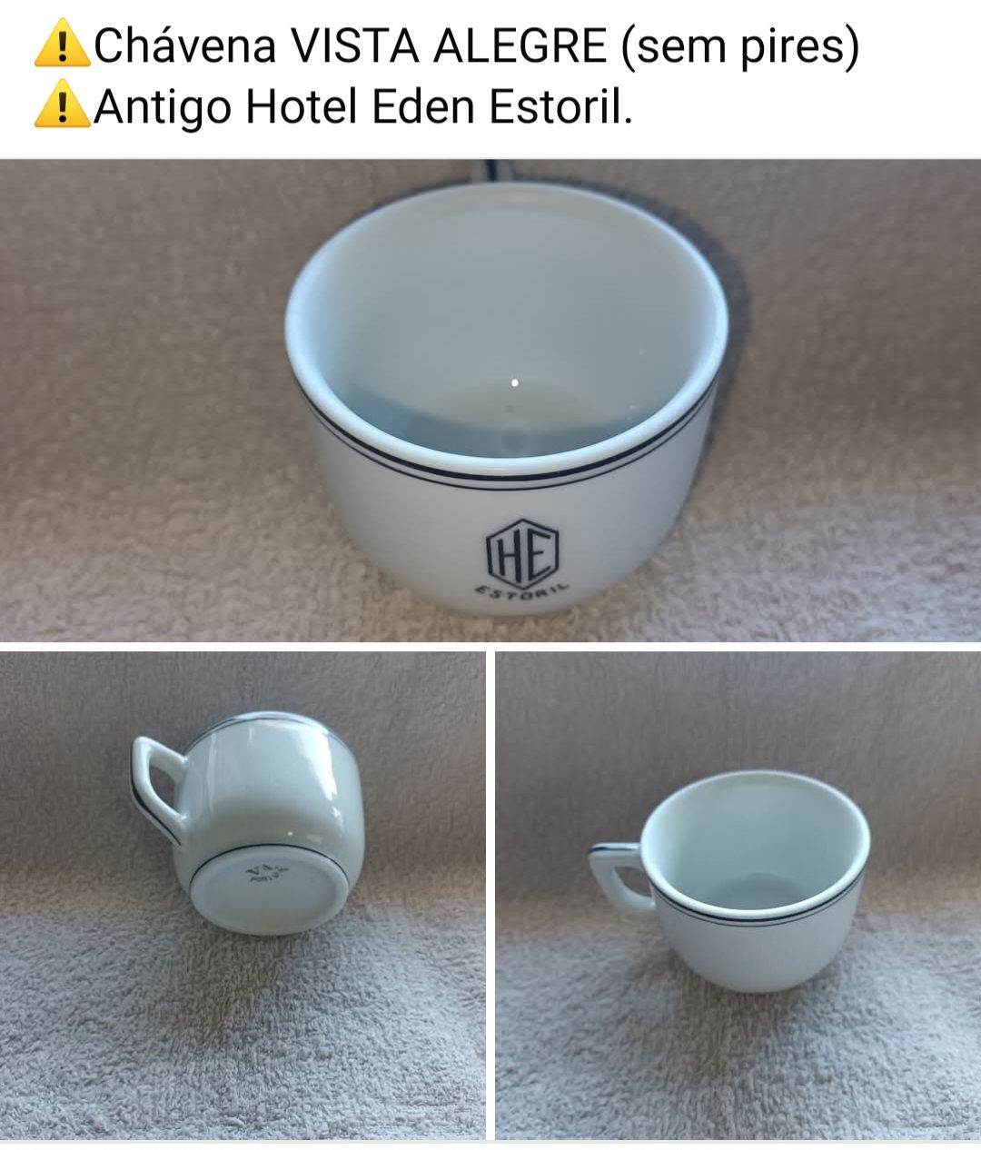 Antigo Hotel eden Estoril  rara chávena sem pires vista alegre