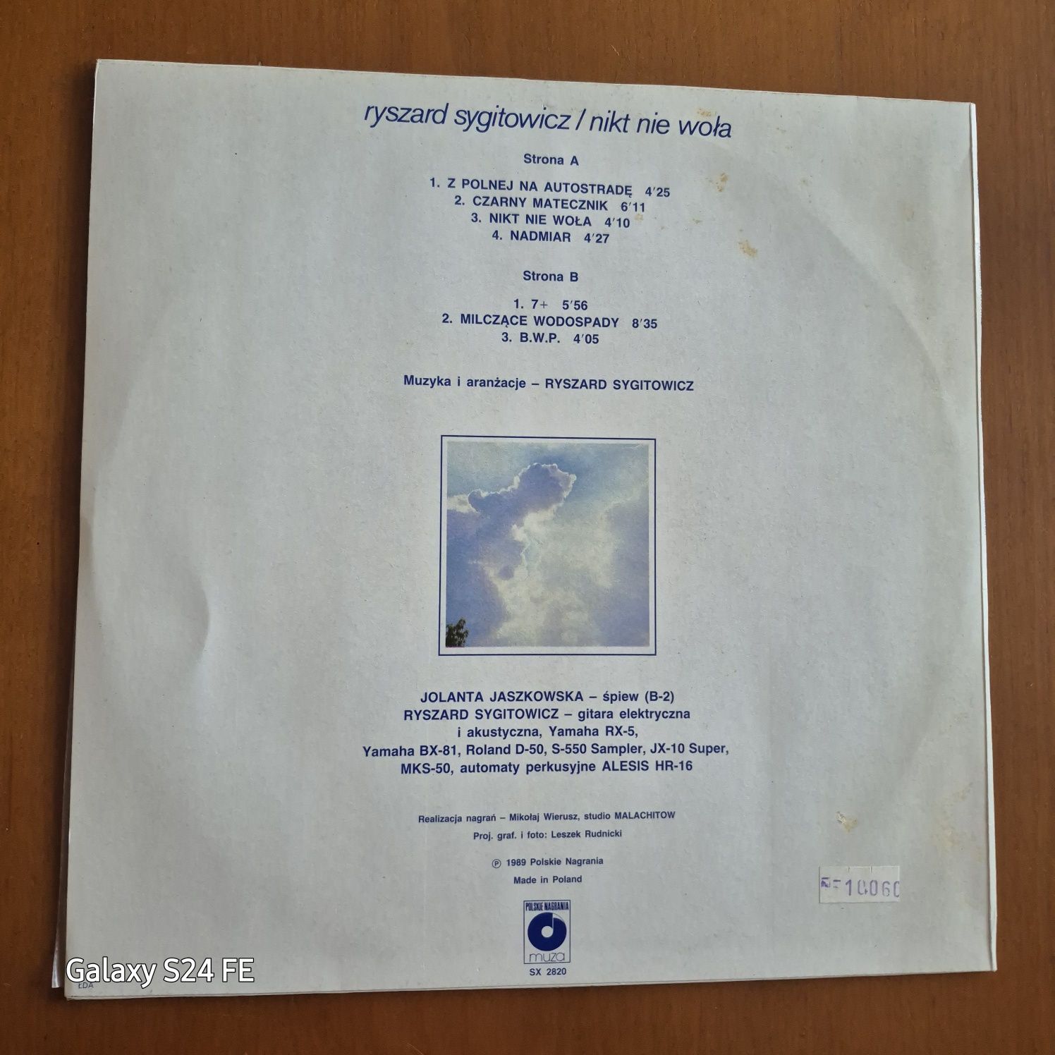 Płyta winylowa/Ryszard Sygitowicz-Nikt nie woła/1989r./Mint.
