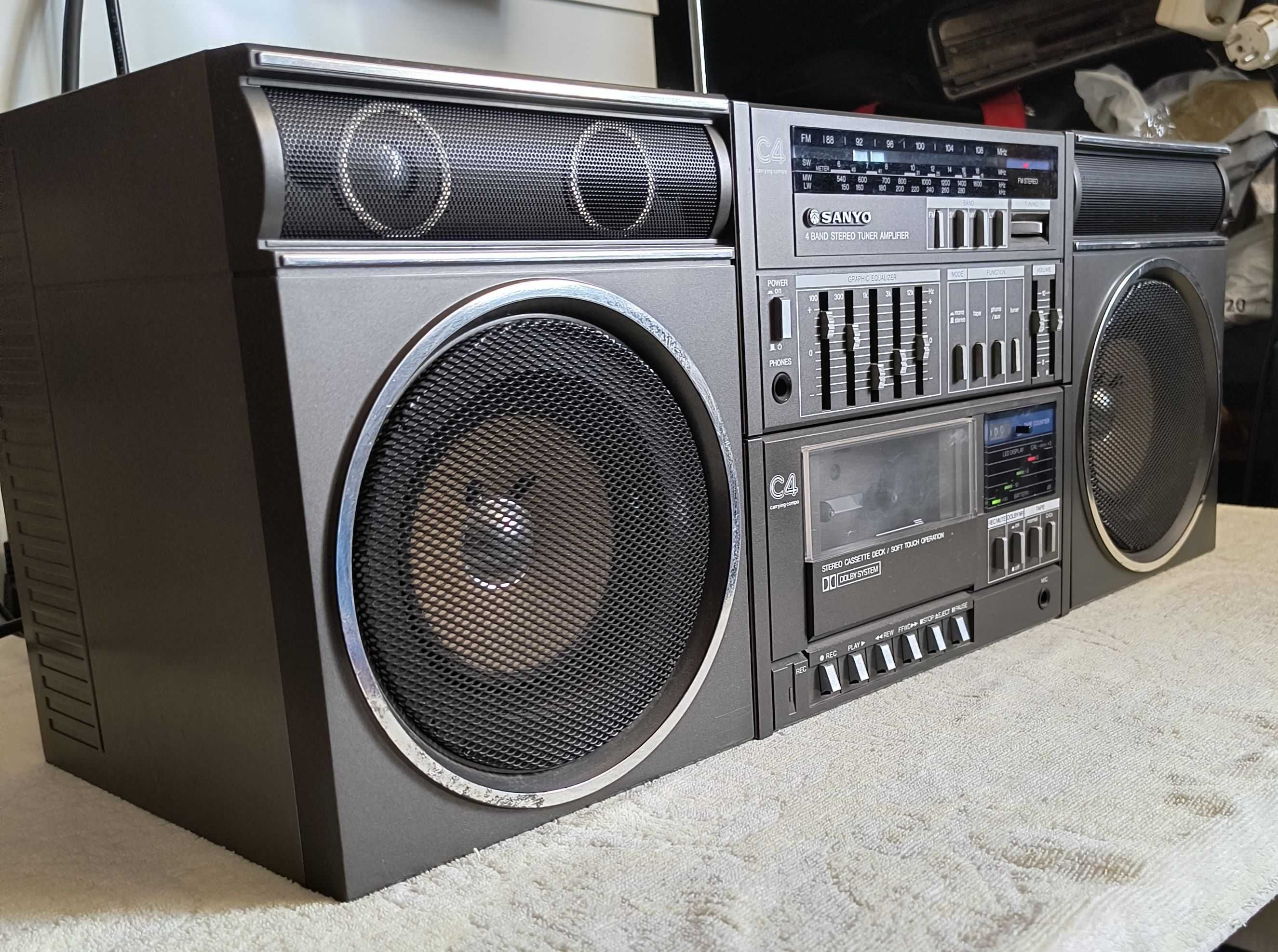 Radiomagnetofon wieża SANYO C4R Made in Japan Gorzów