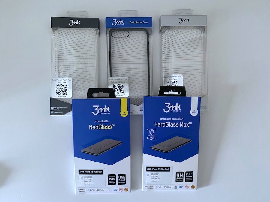 Capas e vidros protectores 3MK para iPhone 7 e iPhone 8 Plus