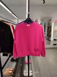 Світшот AMI Paris Oversized Cotton Fleece Sweatshirt Fuchsia