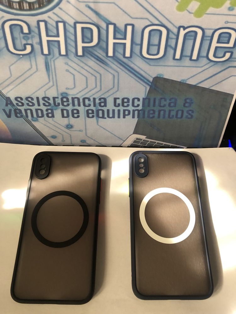 Capa iPhone X/XS ja com iman para carregar