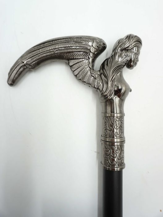 LASKA SPACEROWA STYLOWA rączka anioł kobieta ze skrzydłami