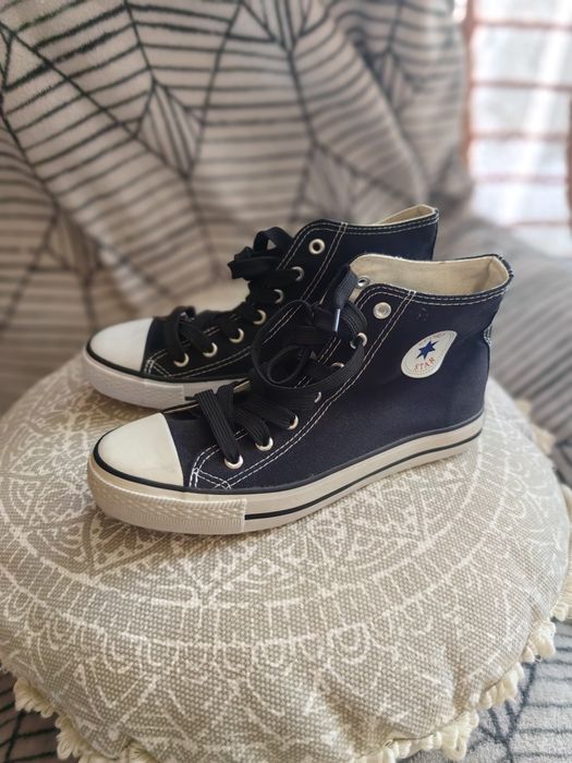 Trampki damskie z wysokim stanem 39