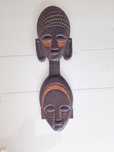 Máscara arte africana em madeira