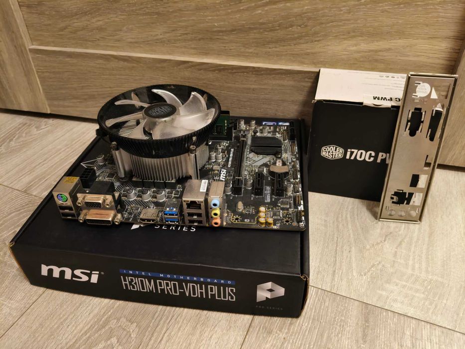 Комплект MSI H310M PRO VDH Plus + I5-9400f + 8GB DDR4 + кулер