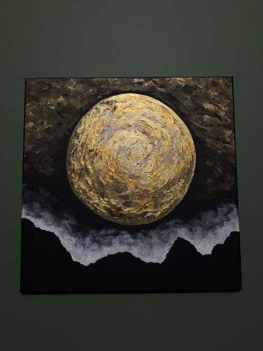 „Złota Planeta” - Obraz na płótnie