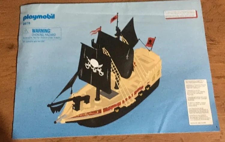 Playmobil 6678 - Barco de ataque dos piratas