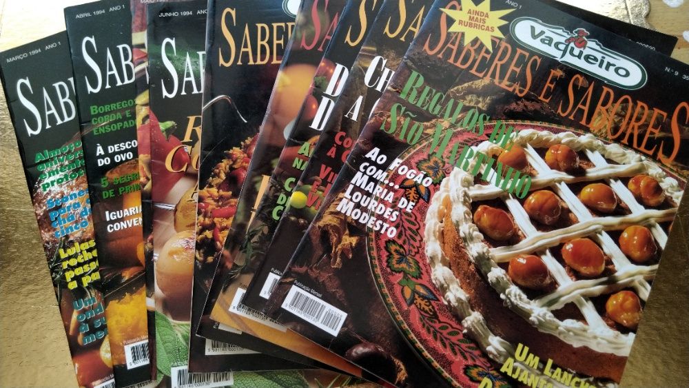 Saberes e Sabores - Revistas Vaqueiro - Primeiros 9 números.
