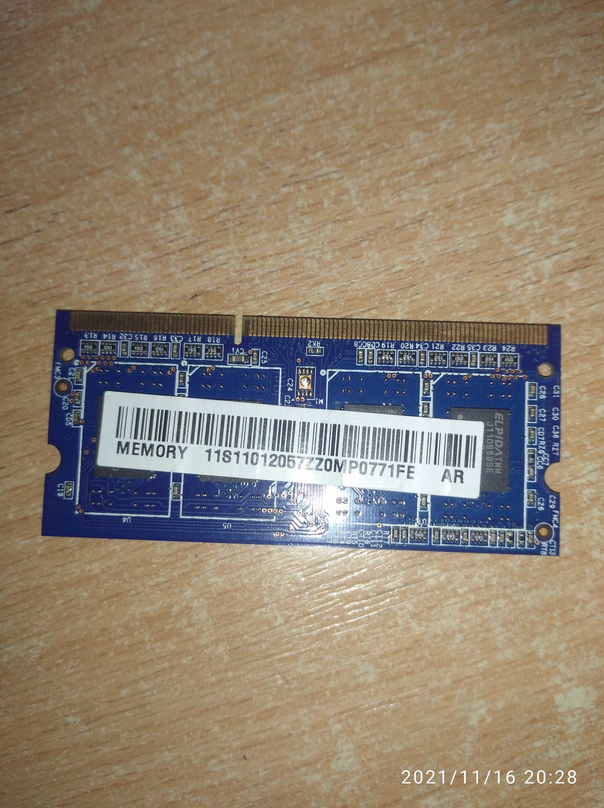 Оперативная память DDR3 1Gb RAMAXEL,для ноутбуков