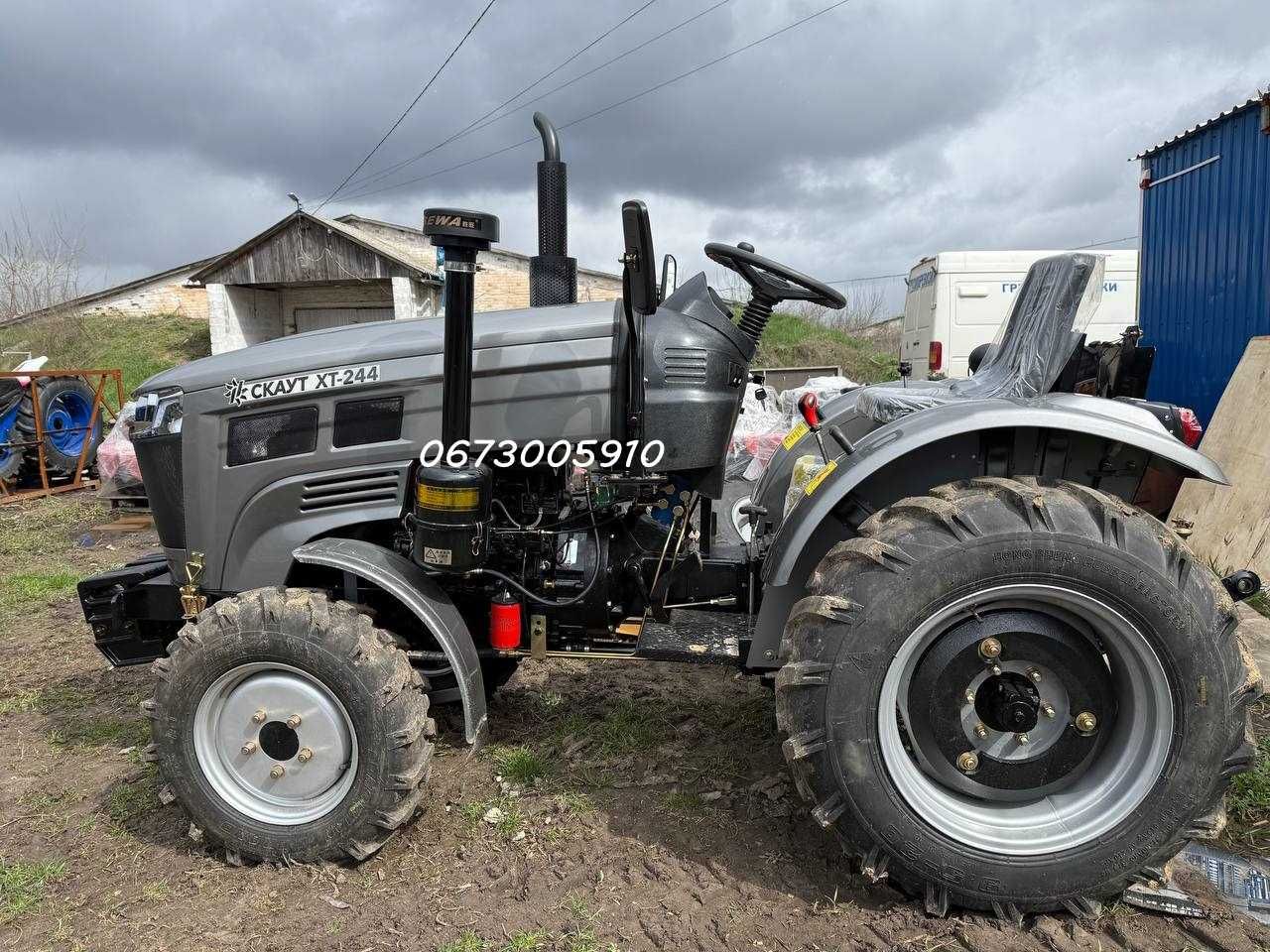 Мiнiтрактор Скаут XT-244 з редукторним мостом двигун КМ 385 3-циліндра