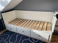 Ikea łóżko hemnes 3 szuflady rozkładane białe dwuosobowe
