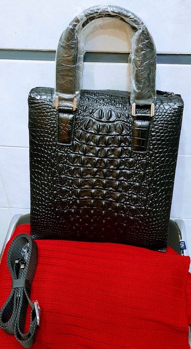 Сумка барсетка кожаная мужская