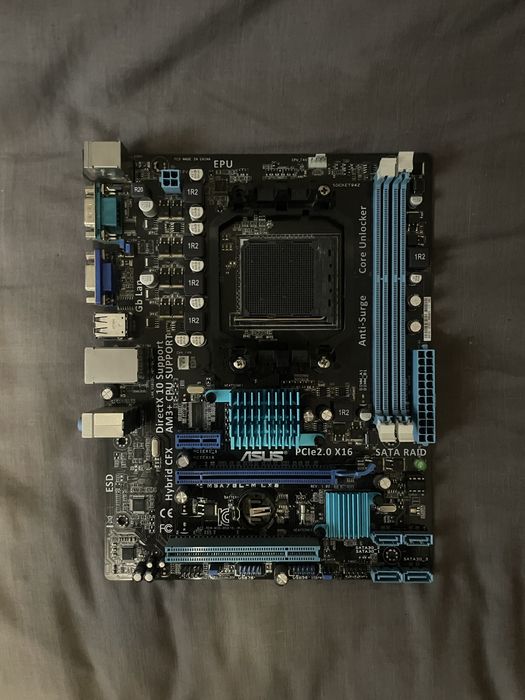 Мат. плата mb asus m5a78l-m lx3 (760g/sb710/am3+/2xddr3 1866/rade