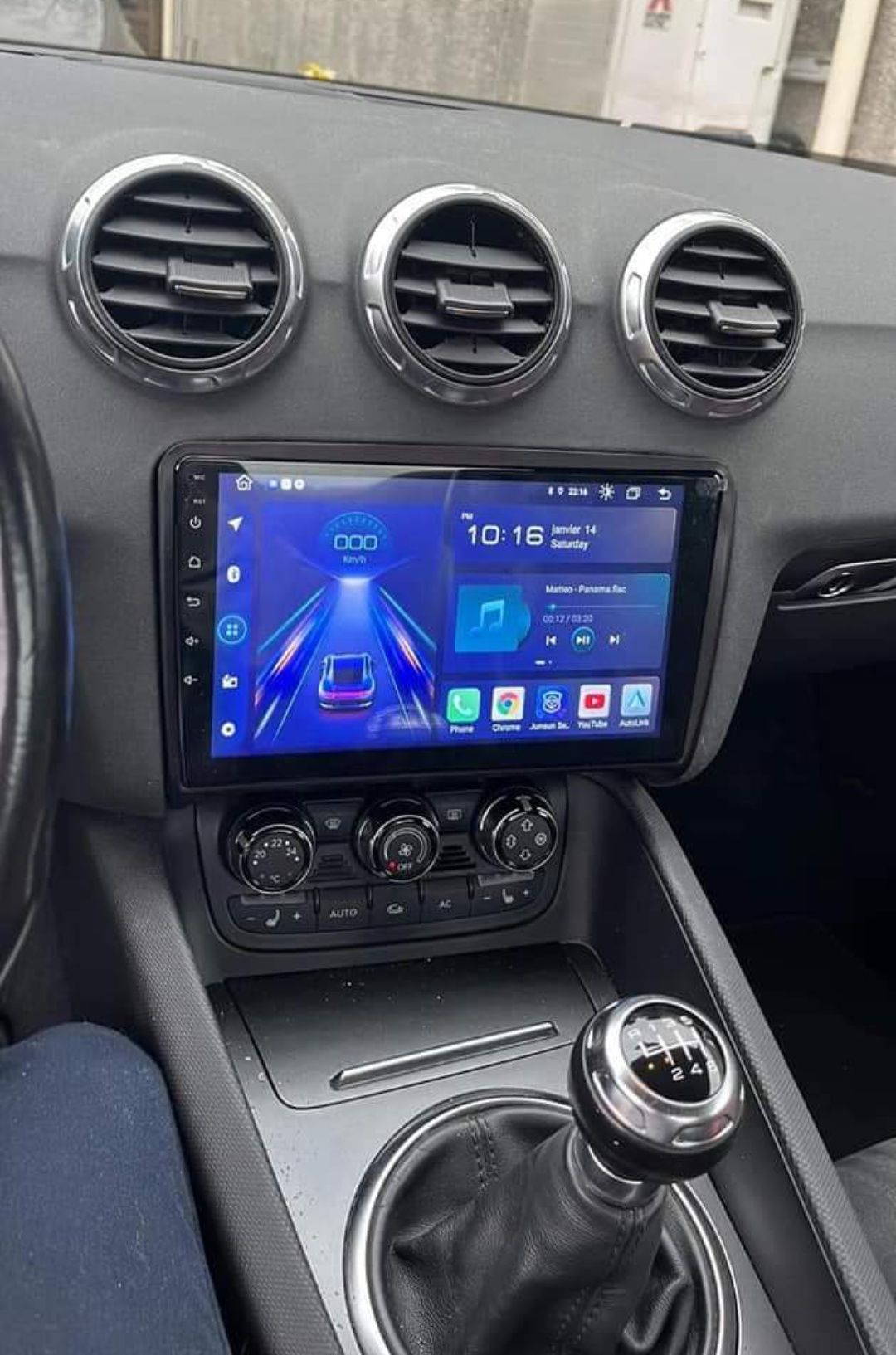 Rádio Android 13 com GPS Audi TT (Artigo Novo)