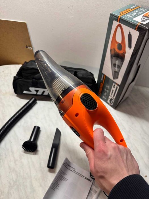 NOWY MOCNY Odkurzacz Samochodowy 12V 100W HEPA Torba Gratis Końcówki