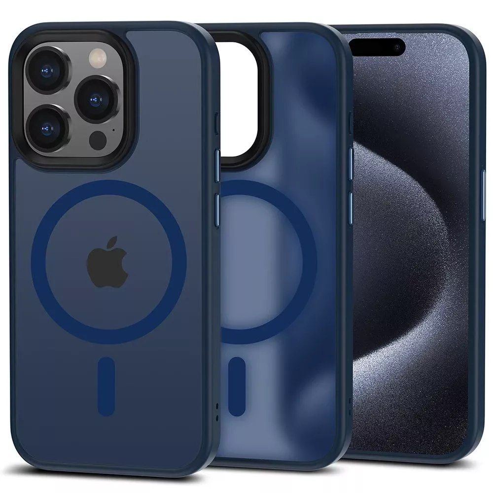 Etui Magmat Magsafe do Apple iPhone 15 Pro Matte Navy