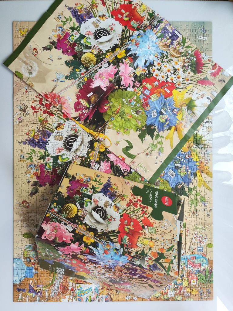 Puzzle Heye Marino Degano Flower's Life Kwiatowe życie 1000 el.