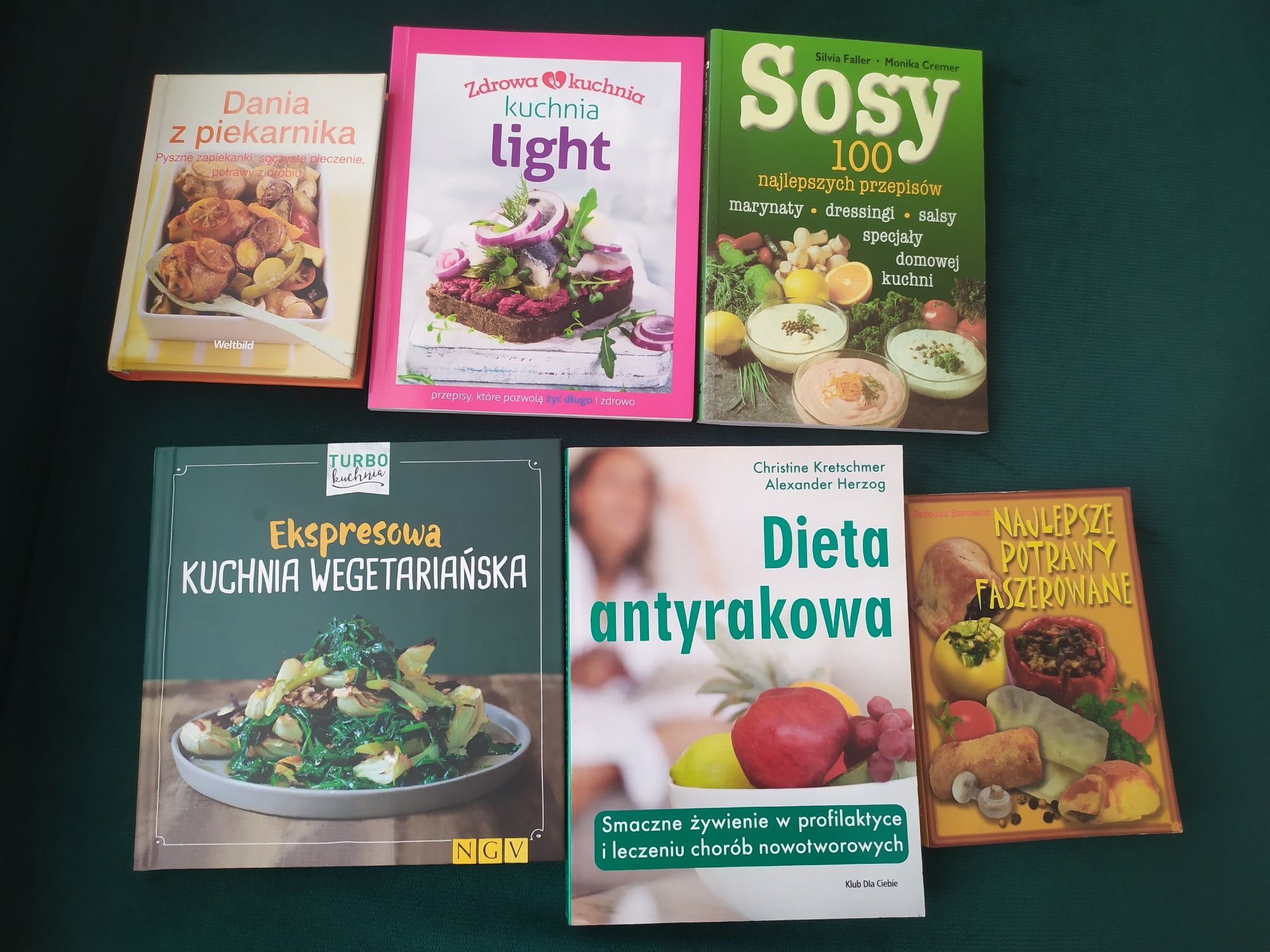 6 książek kulinarnych w tym dieta antyrakowa