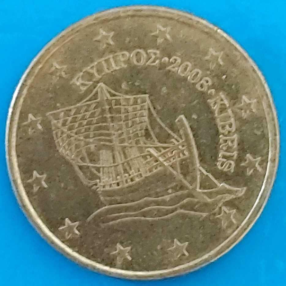 50 Cêntimos de 2008 de Chipre, Barco Kyrenia