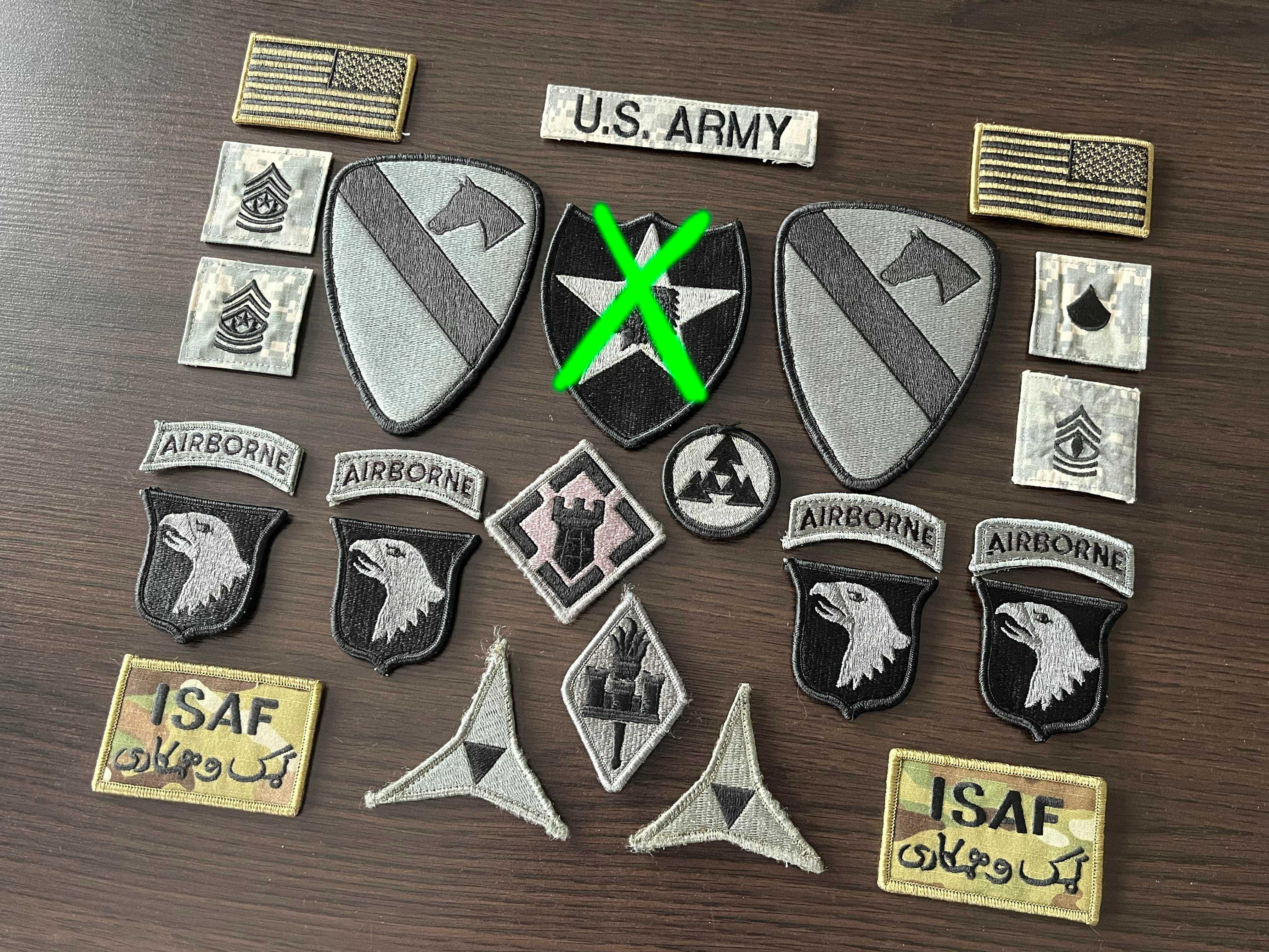 Naszywka USA - US ARMY, USAF - (military, patch) - (Hook & Loop)