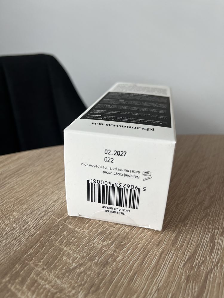 Krem spf 50 UVA UVB Routines by Alkmie 50ml nowy ochrona przeciwsłonec
