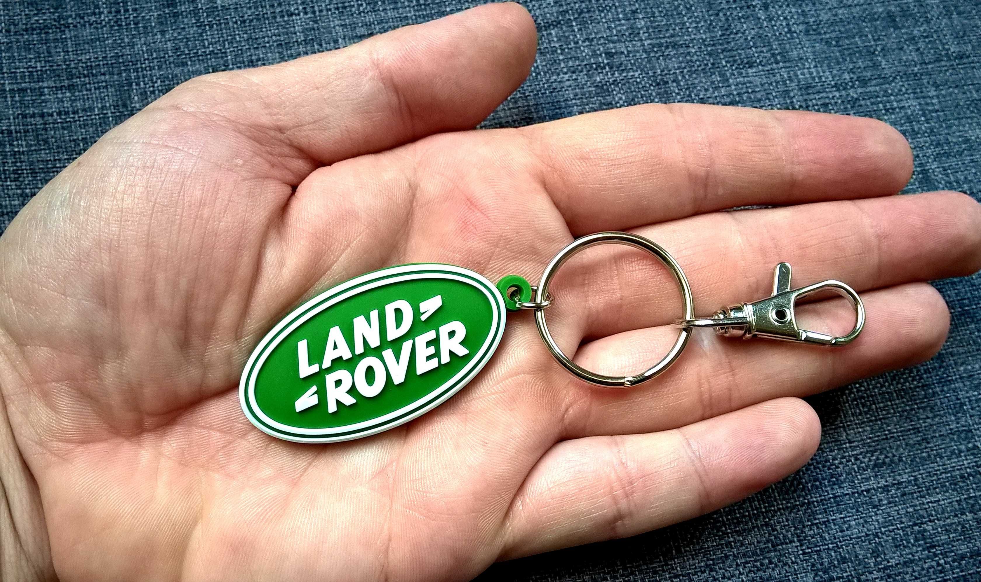 Gumowy brelok do kluczy Land Rover Range logo znaczek