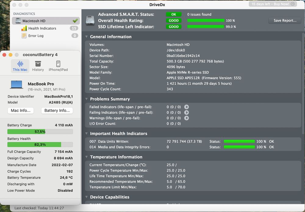 Apple MacBook Pro 16 (A2485) 16″ M1 Pro, 16Gb RAM, 512 Gb SSD, 2021р