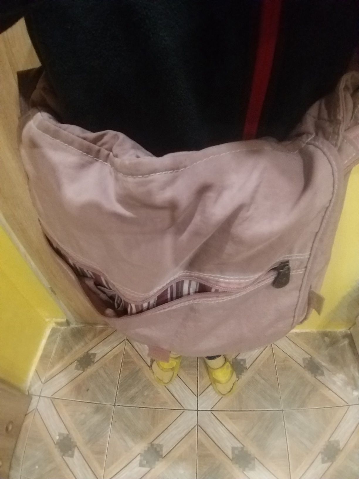 Torba A4 młodzież szkoła studia dusty pink pojemna róż zgaszony