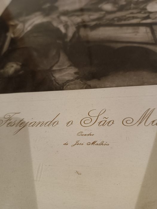 Vendo gravura original antiga José Malhoa