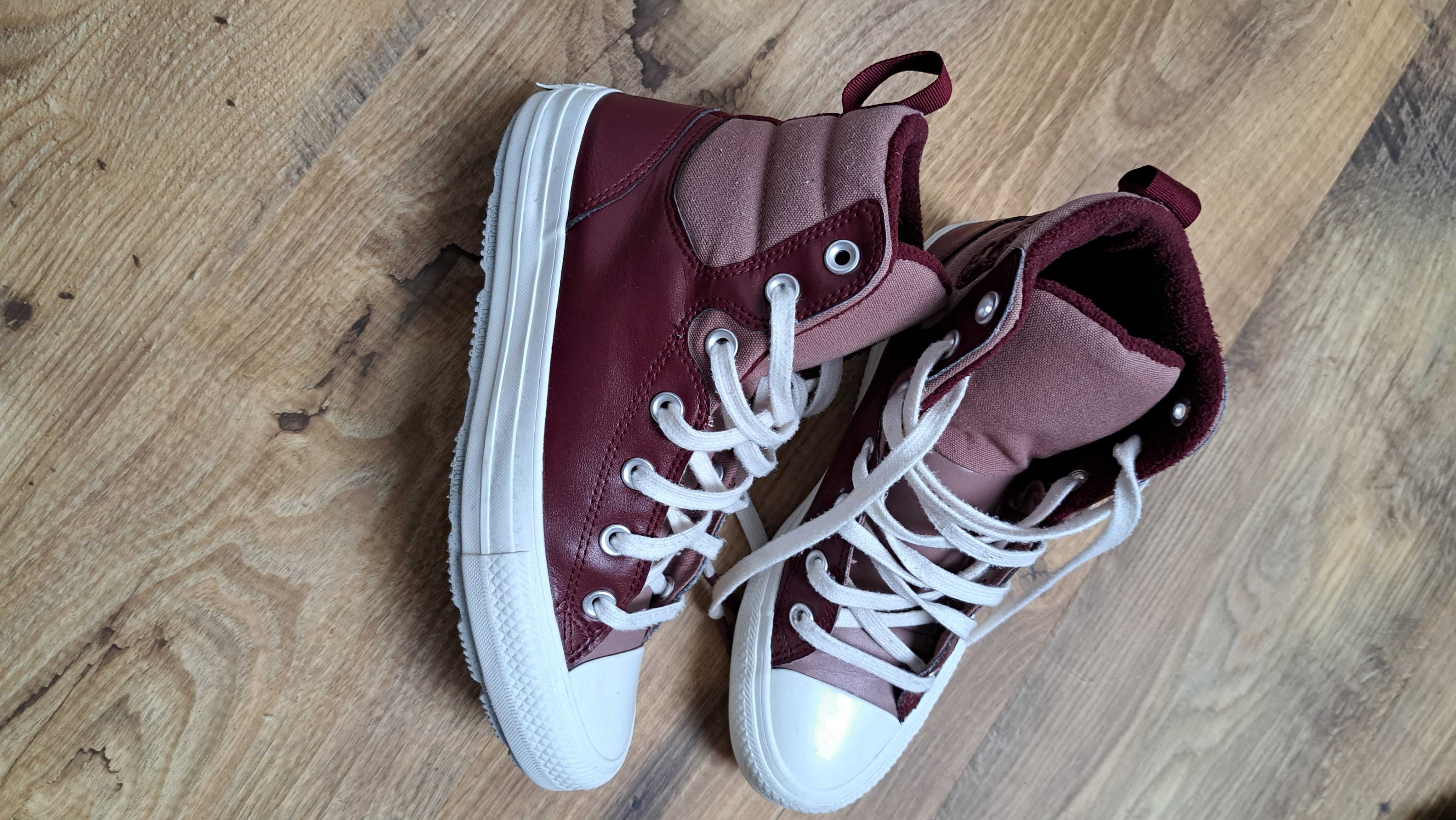 Converse  trampki bordowe 37