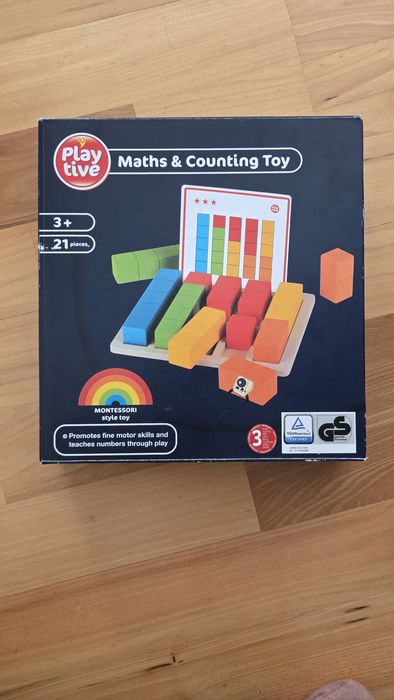 Drewniana zabawka gra matematyczna arytmetyka play tive Lidl