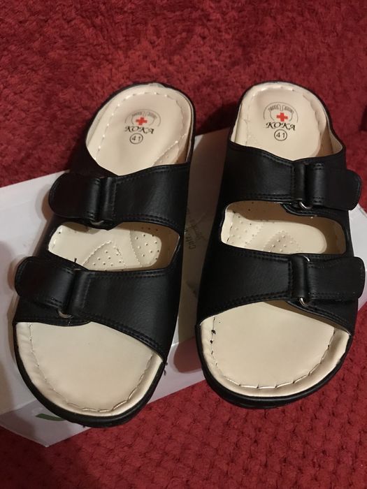 Шльопанці/сандали шкіряні жіночі р.41 25см