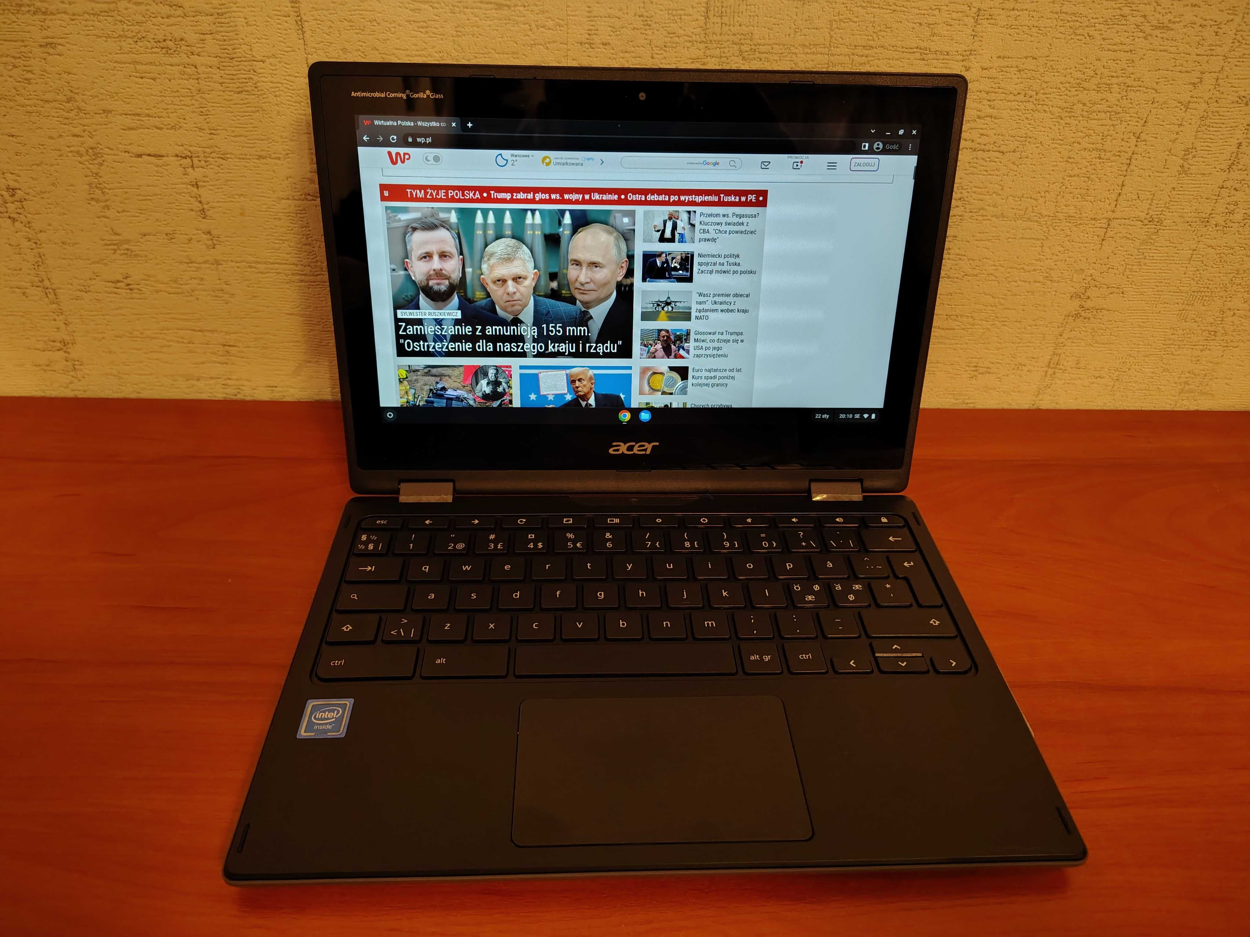 Chromebook Acer Spin 11 R752TN Intel N4020 Dotyk 32GB IPS 360° DDR4