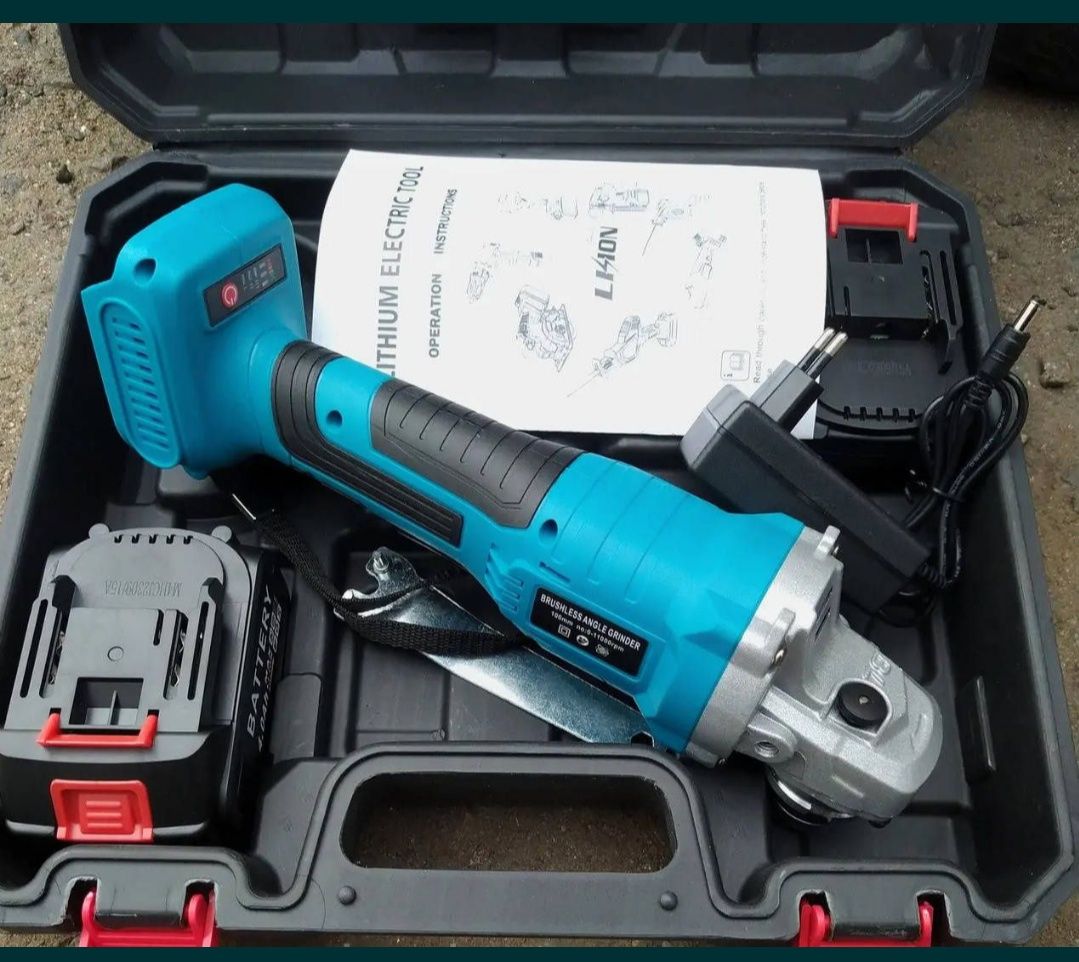 Аккумуляторная болгарка 125мм - угловая шлифмашина 24V BLUE