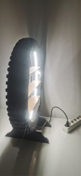 Candeeiro com expositor