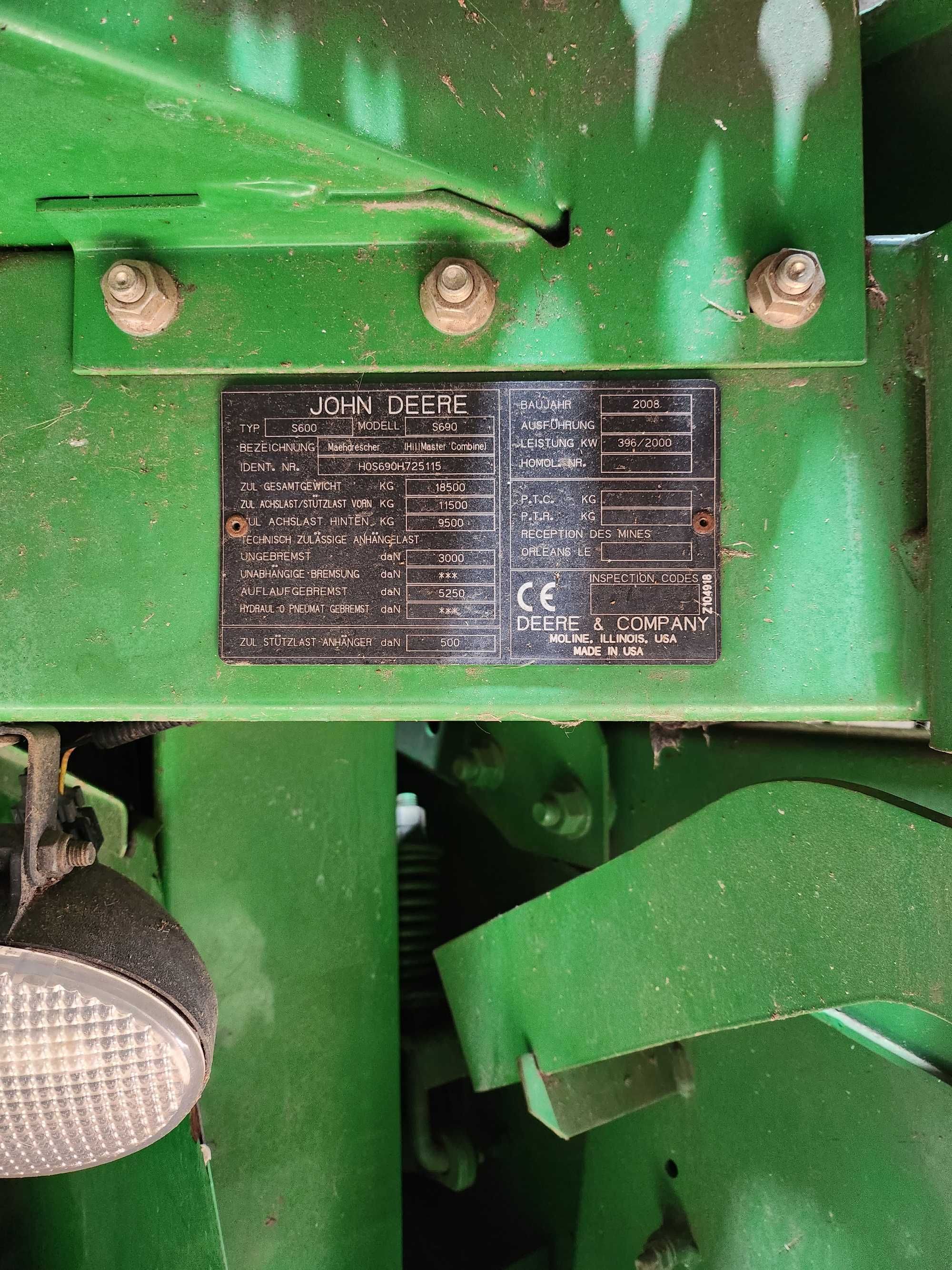 John Deere S690 HM 4x4 2008r