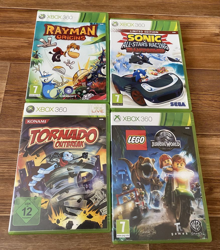 Xbox 360: FIFA 19, Mortal Kombat, UFC 3, Harry Potter, Katamari,Portal