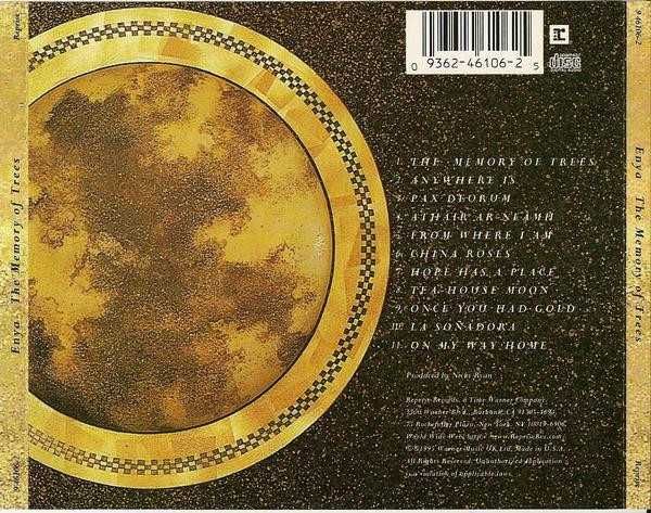 Enya   cd  The Memory Of Trees     new age celtic world   mus